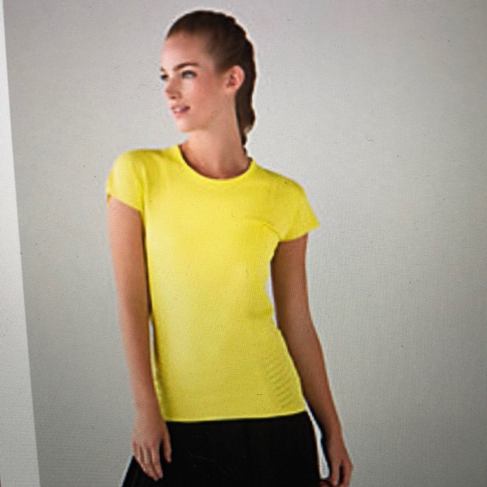 Lululemon Yellow Time Warp Short Sleeve